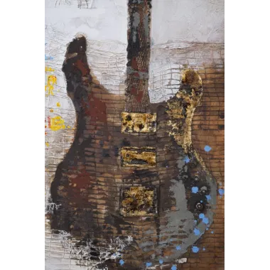 OBRAZ NA PŁÓTNIE GUITAR ART 90x3,5x120 cm